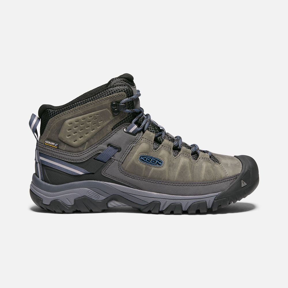 Keen Outdoor Bot Erkek Siyah Kahverengi - Targhee Iii Waterproof Mid - Türkiye AGSL15049